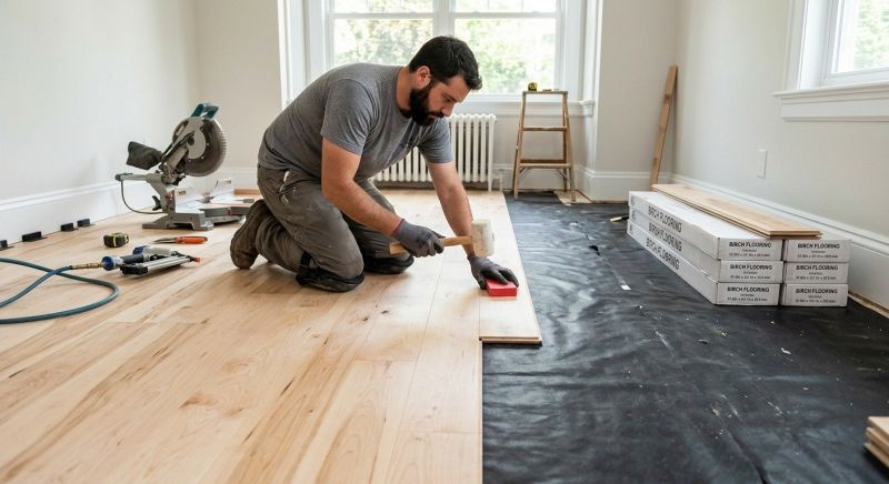 Birch Floor Installation in Goodyear, AZ