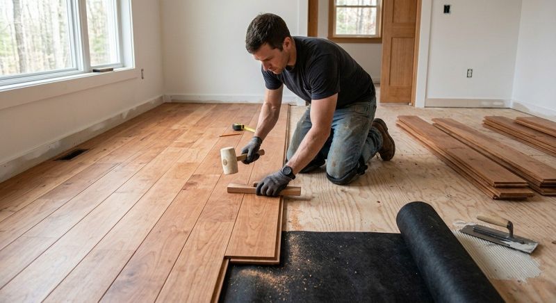 Cherry Floor Installation in Laveen, AZ