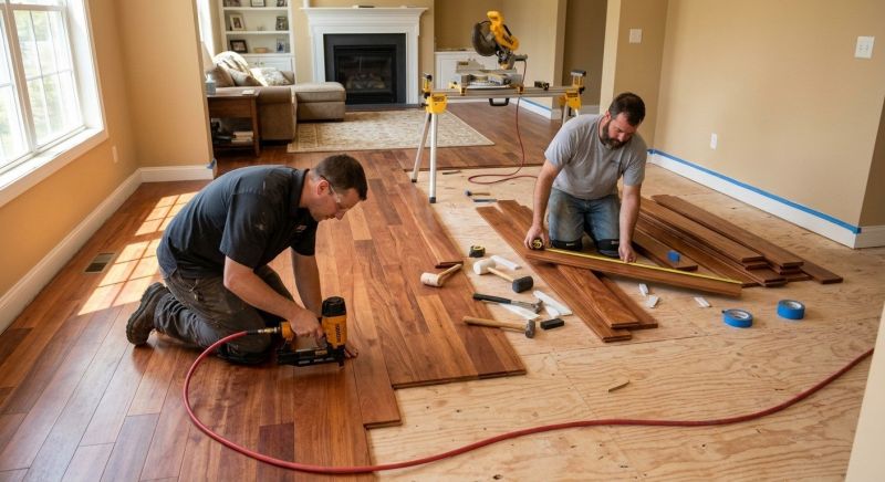 Cherry Floor Installation in Goodyear, AZ