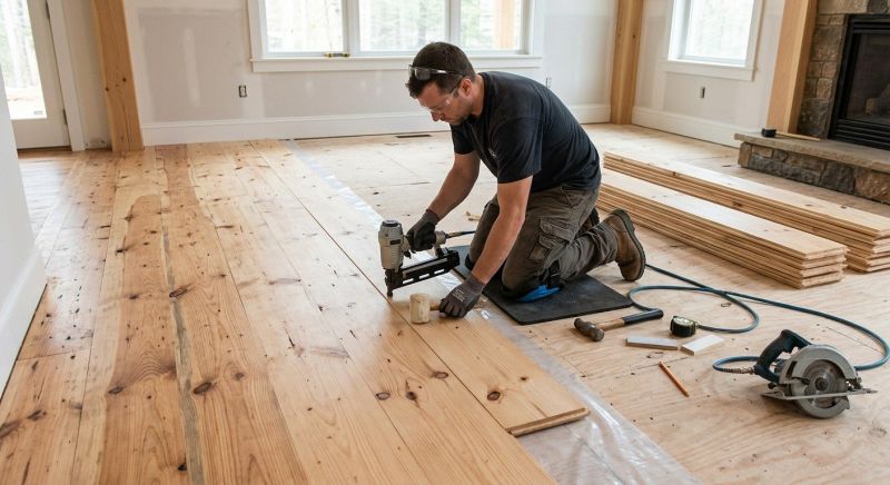 Pine Floor Installation in Goodyear, AZ