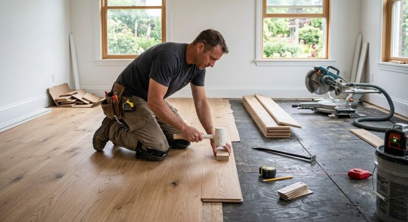 Wide Plank Floor Installation in Goodyear, AZ